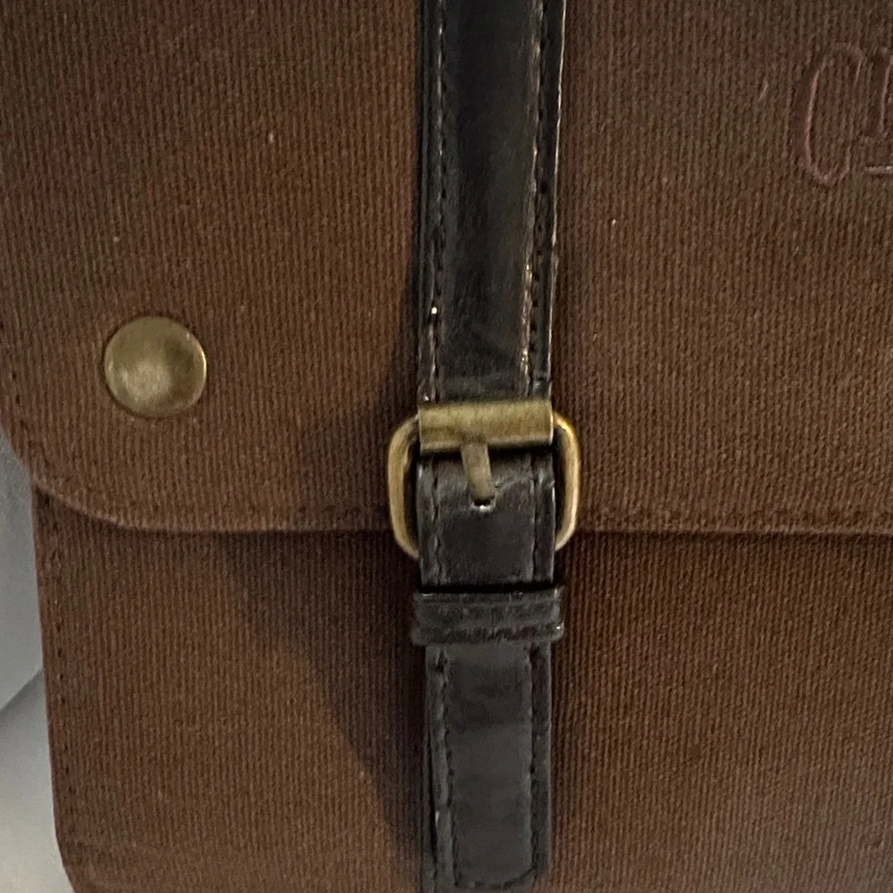 Chaps Brown Canvas toiletries bag preowned